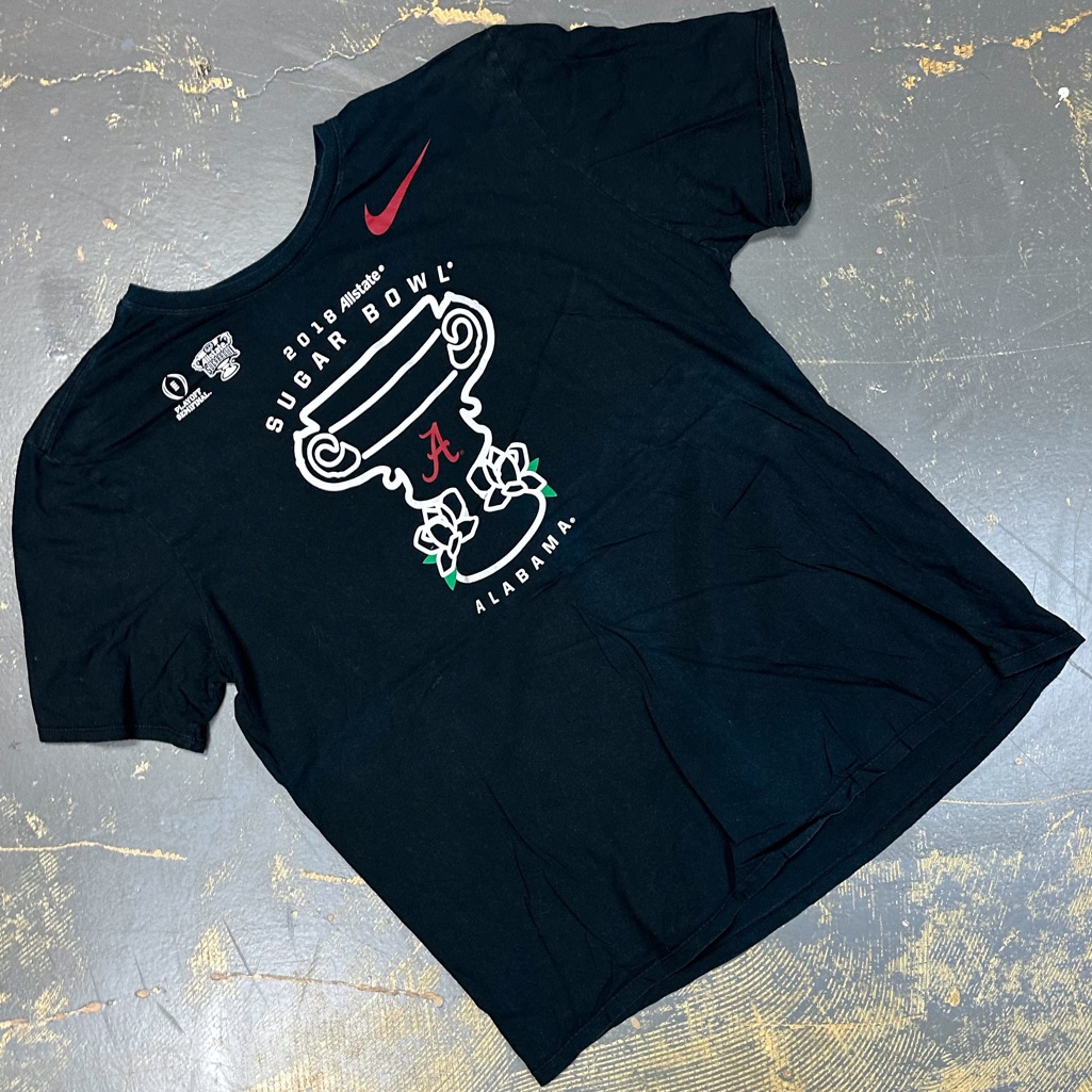 Nike Alabama Crimson Tide Sugar Bowl Champions 2018 Shirt Xxl Football